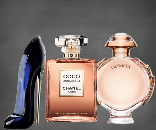Kit 3 Perfumes Femeninos - Coco, GG y Ol